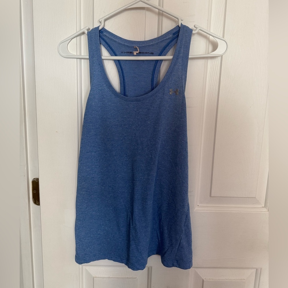 Under Armour Women's Heathered Blue Tank Top